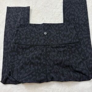 lululemon athletica Black Patterned Leggings